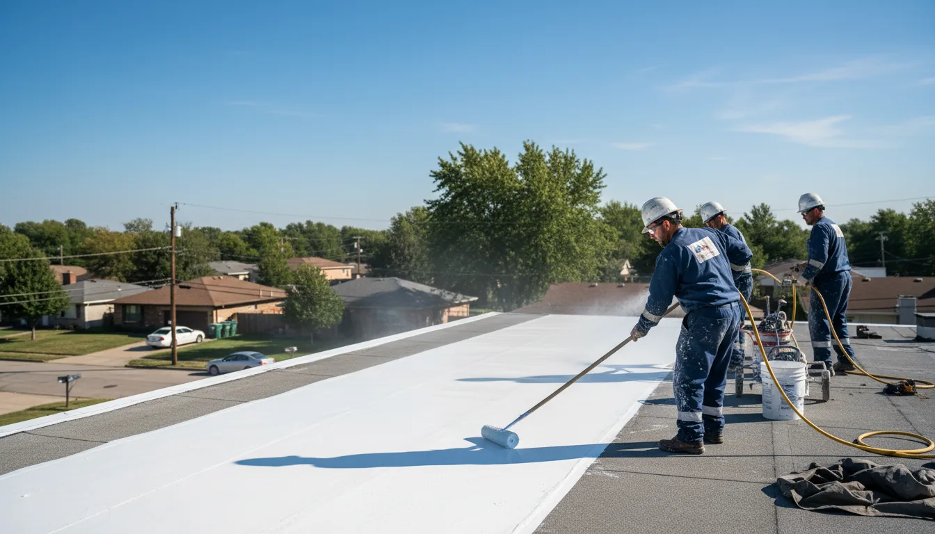 Commercial roof coating in Manderson, WY near me